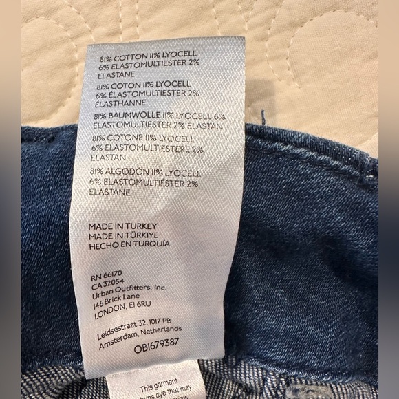 Anthropologie Maeve size 26 Colette Jean; high rise, wide leg crop in ink blue - Picture 6 of 11